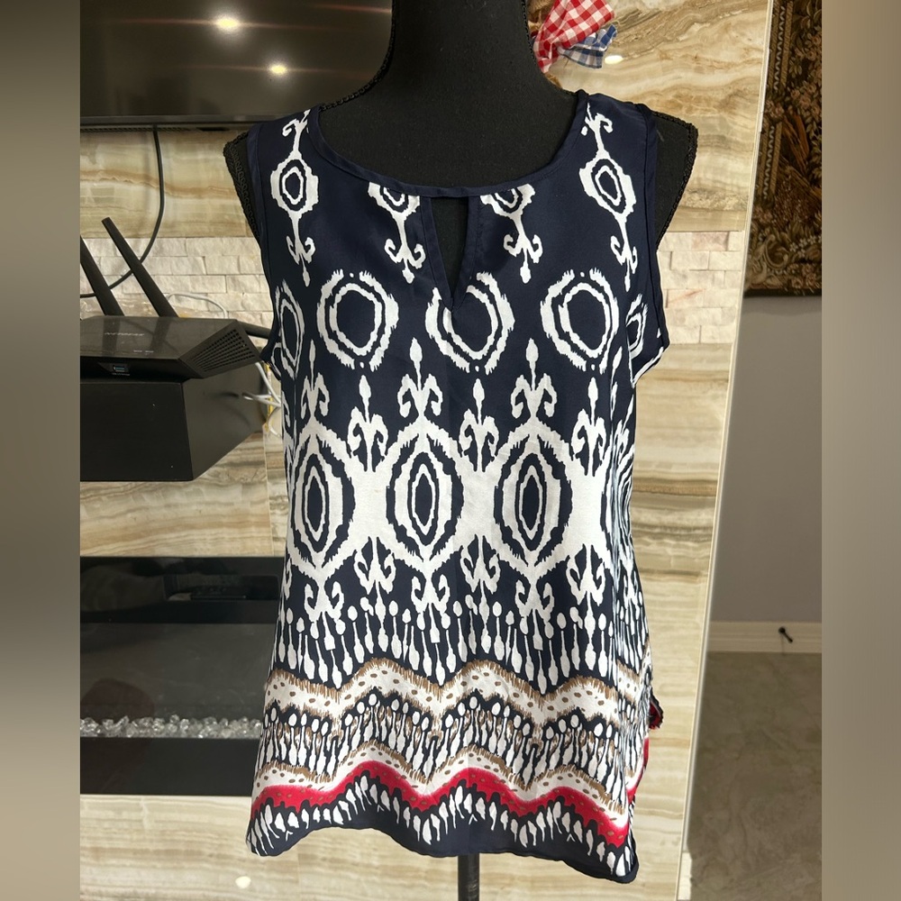 Antillia Femme‎ Sleeveless Top. Size S (203)